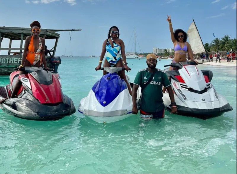 Jet skis off Zanzibar